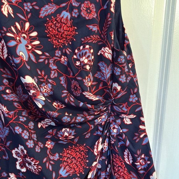 LOFT Red and Pink Halter Sundress Midi - Picture 3 of 5